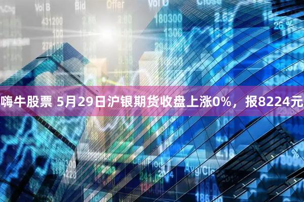 嗨牛股票 5月29日沪银期货收盘上涨0%，报8224元